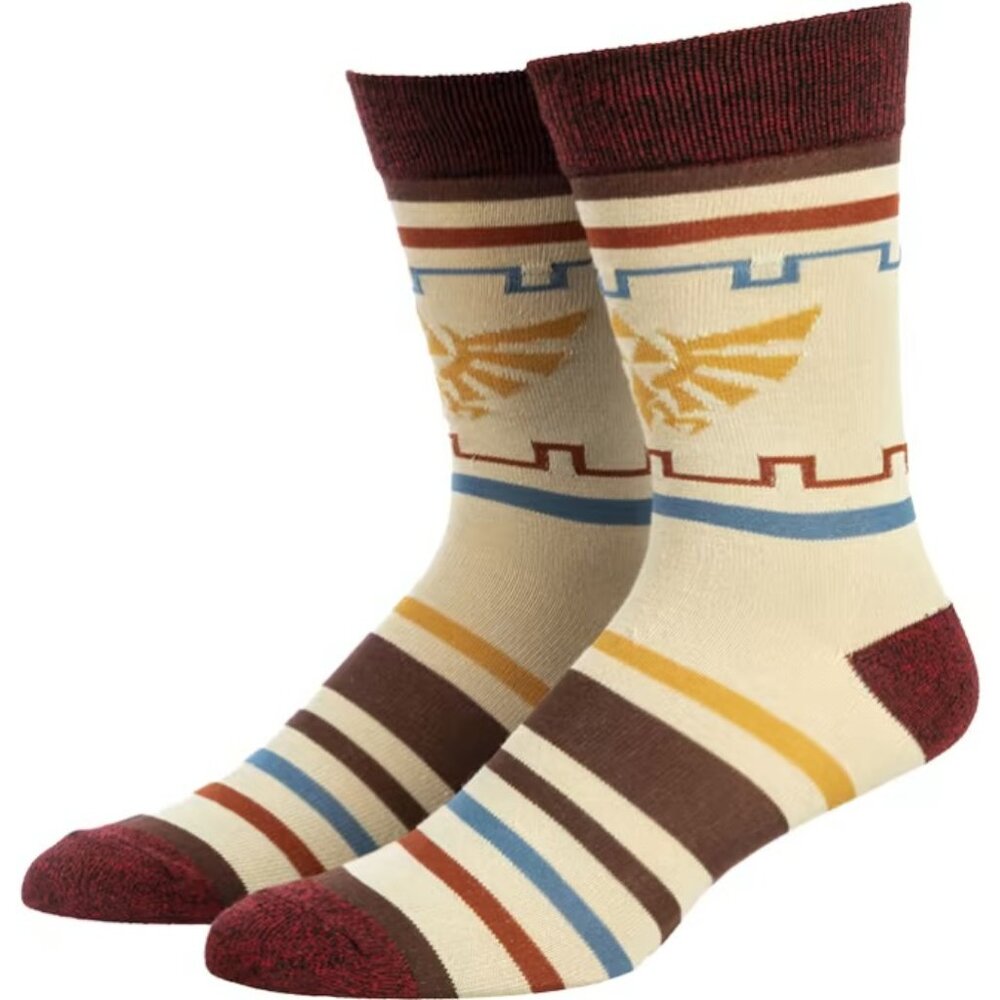 One pair of Legend of Zelda™ Hylian Royal Crest socks. Nintendo Store. Bioworld.